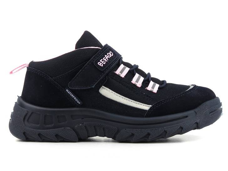 Buty trekkingowe dziecięce wodoodporne BEFADO 515X001, granatowe