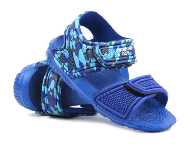 Piankowe sandałki dziecięce niebieskie American Club NH 140,141/24