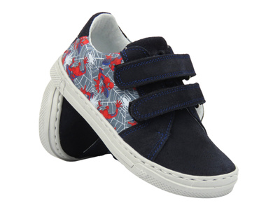 Trzewiki, półbuty dziecięce na rzepy - Jamet 2213, granatowe