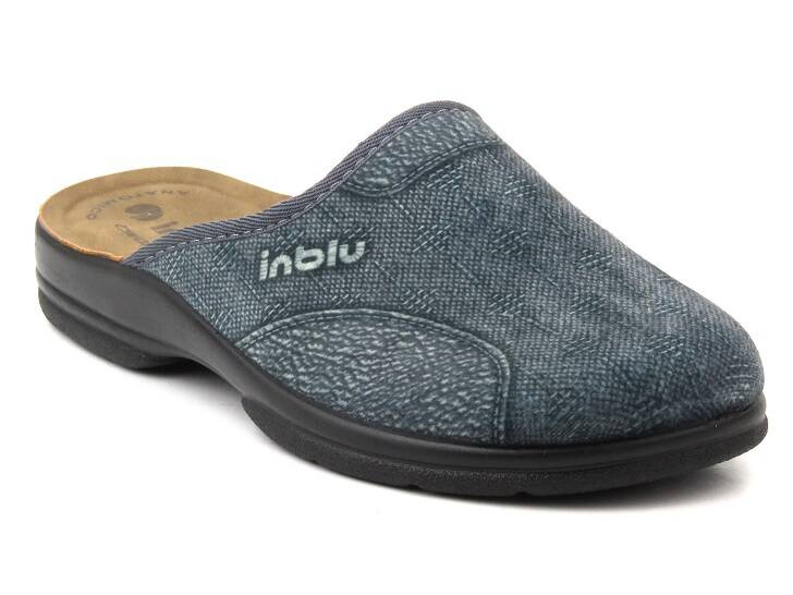 Wygodne i miękkie kapcie męskie - INBLU DAINO, szare