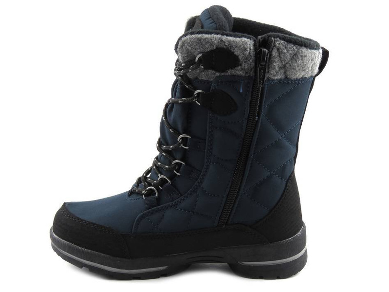 Śniegowce dziecięce z membraną i softshell - AMERICAN CLUB SN14/23, granatowe