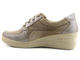 Sneakersy damskie na koturnie - HELIOS Komfort 373, beżowe
