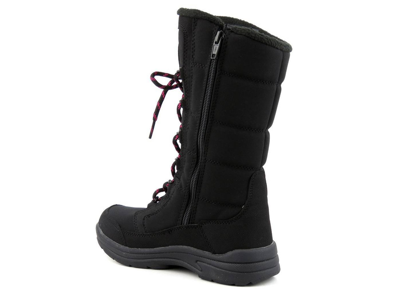 Wysokie śniegowce dziecięce AMERICAN CLUB SN12, czarne