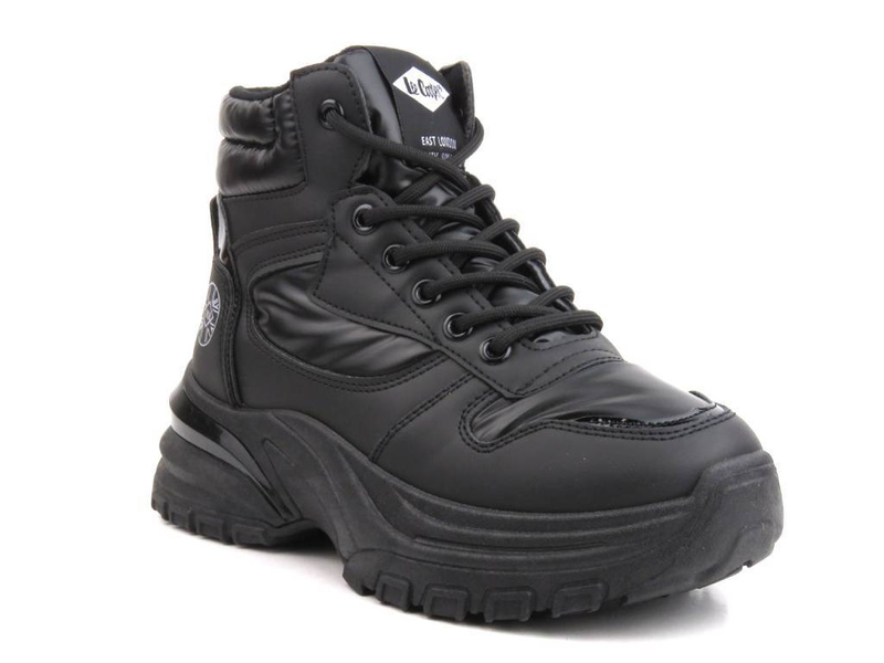 Trapery, śniegowce damskie na platformie - LEE COOPER LCJ-23-44-1973L, czarne