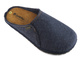Filcowe kapcie męskie ze skórzaną wkładką - INBLU SI-20, granatowe