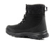 Śniegowce, buty zimowe damskie z materiałem Softshell - DK TECH 2104, czarno-szare
