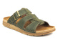 Wygodne klapki męskie na klamrę- INBLU DS-02, zielone