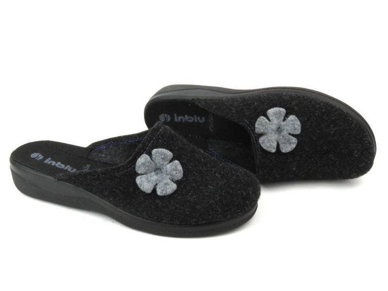 Kapcie, pantofle damskie filcowe - INBLU CA-116, szare