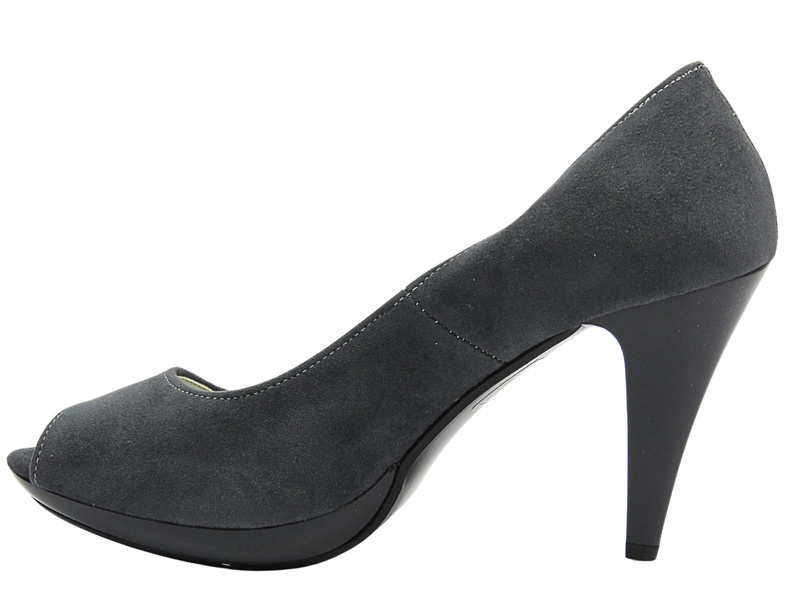 Eleganckie czółenka damskie na obcasie EBATA 0367/1, brązowe