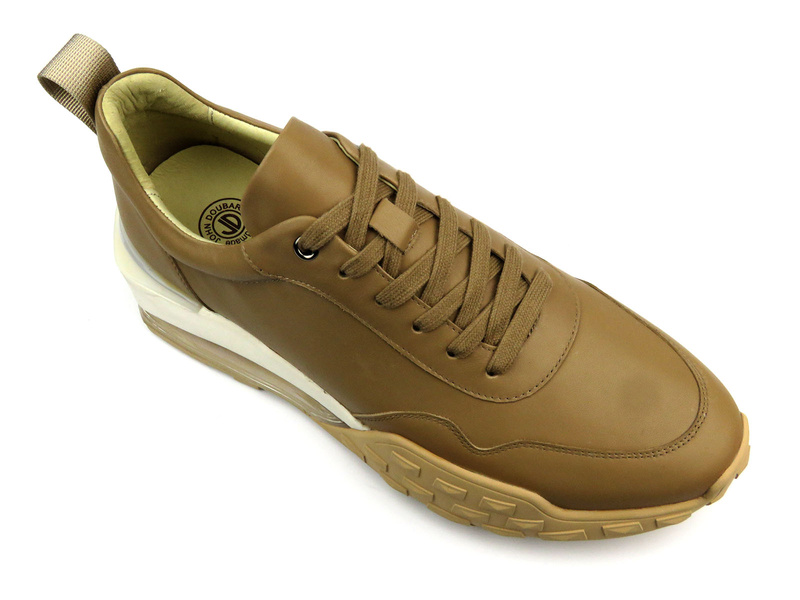 Sneakersy, buty sportowe męskie - John Doubare QA558U-W15-E1133, brązowe
