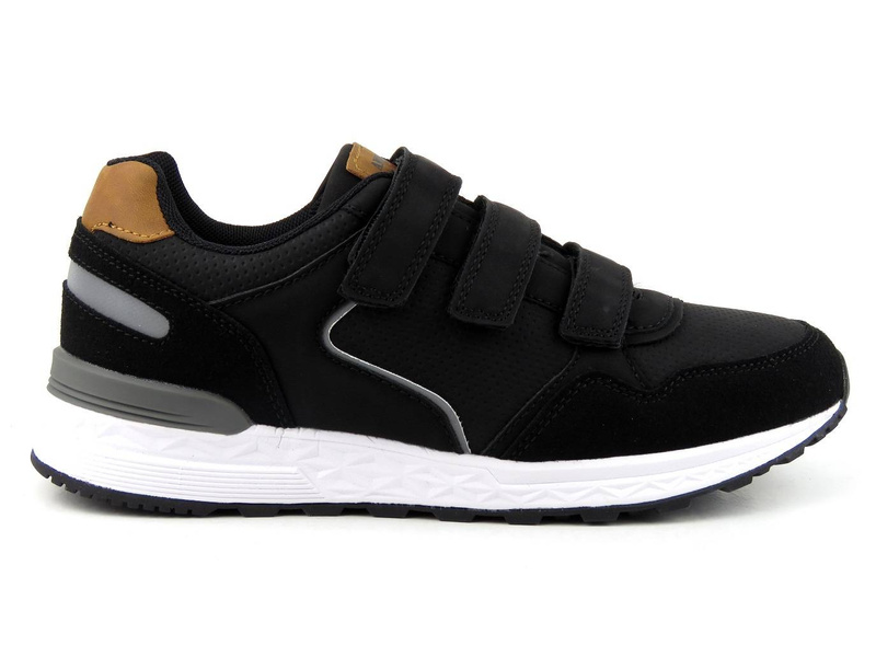 Buty sportowe młodzieżowe, adidasy American Club AA 01/21, czarne