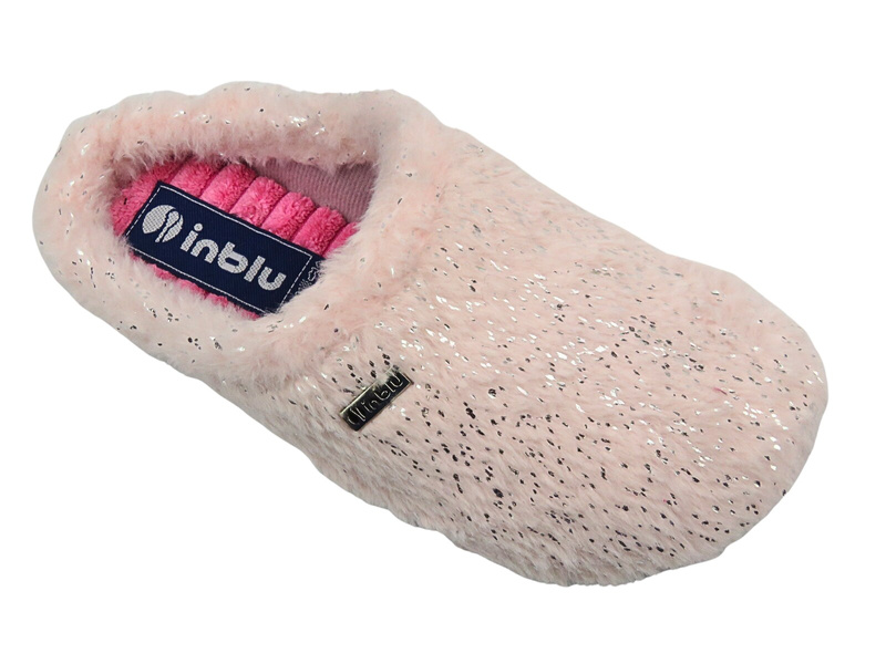Kapcie Damskie - INBLU ELOISE Różowe Wsuwane