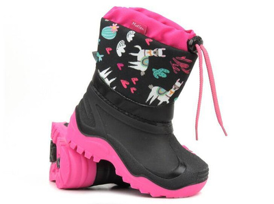 Śniegowce dziecięce ocieplane wełną owczą - REN BUT 22-468-1672 ,czarne