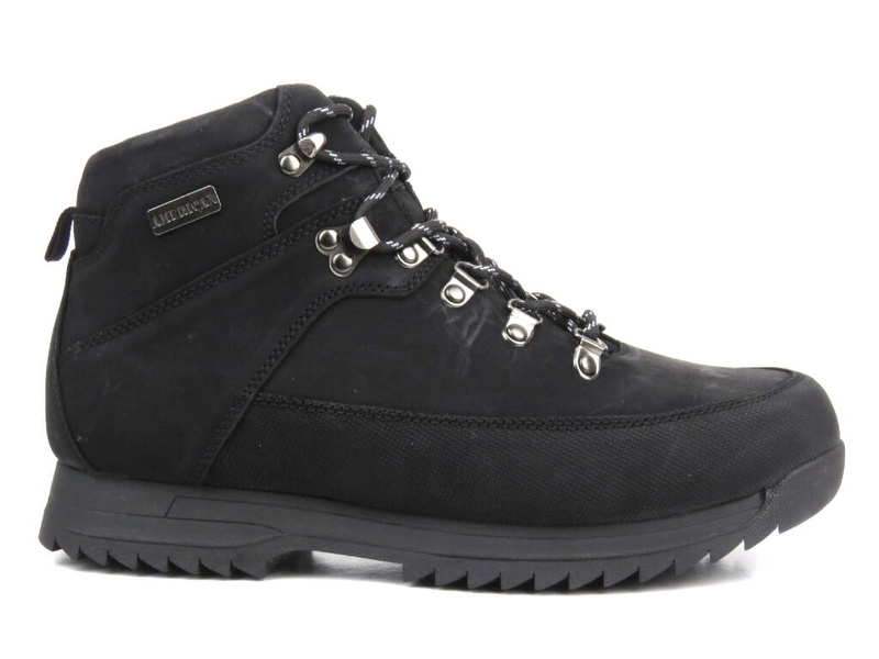Trekkingi, buty zimowe męskie z ciepłą wyściółką - AMERICAN CLUB CY 92/23, czarne