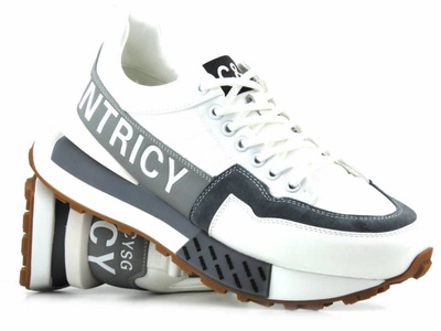 Sneakersy, buty sportowe męskie - John Doubare 2666, białe