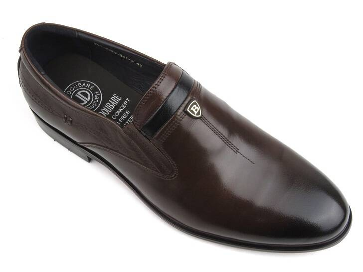 Eleganckie mokasyny, półbuty męskie JOHN DOUBARE YGC-Z253-351-3, brązowe