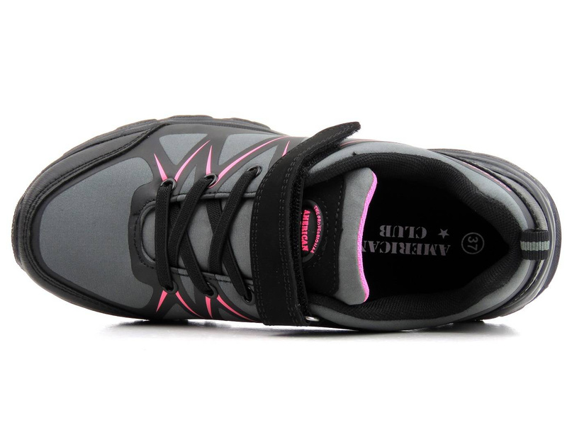 Trekkingi damskie / młodzieżowe - AMERICAN CLUB Soft Shell WT93/22, szare