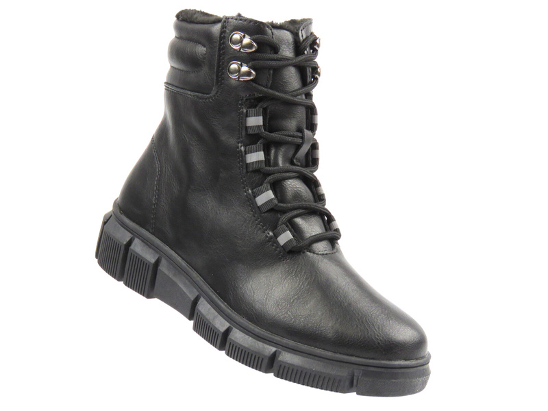 Wygodne botki damskie ze skóry Nika Komfort H-238, czarne