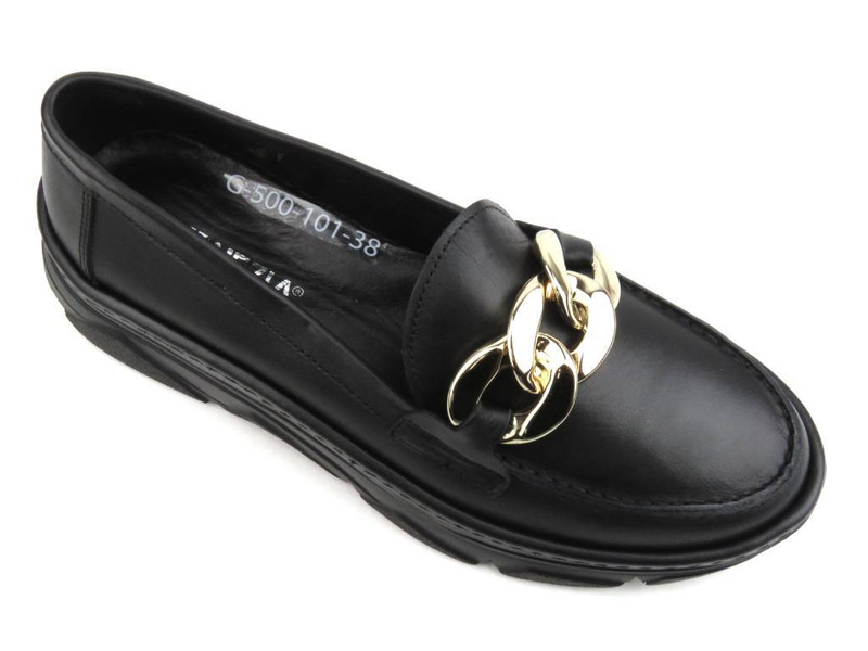 Półbuty damskie Venezia G500 101, czarne