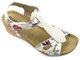 Sandały damskie INBLU EP-18, kwieciste, białe