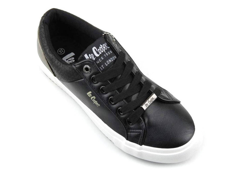 Wygodne trampki damskie, buty sportowe Lee Cooper 041, czarne