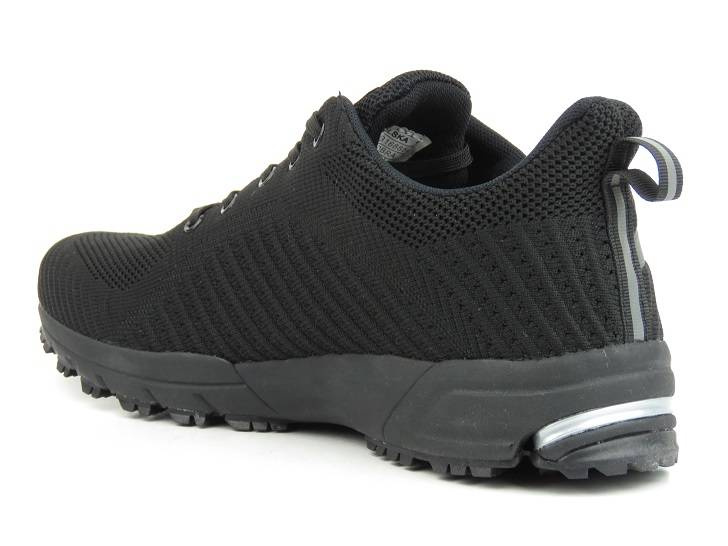 Buty męskie sportowe z siateczkowej tkaniny - DK Running VB16885, czarne