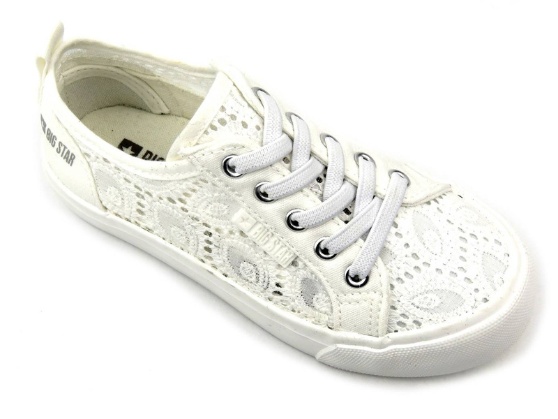 Ażurowe trampki dziecięce BIG STAR JJ374012, białe