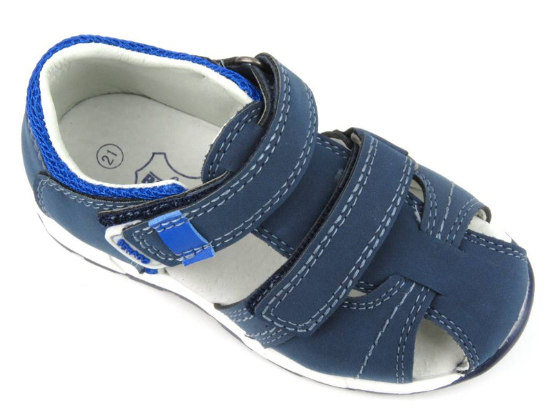 Sandały dziecięce, półbuty na lato - Befado 170P075, granatowe
