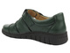 Skórzane półbuty damskie zapinane na rzep - Helios Komfort 780-2S, zielone