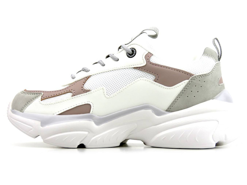 Buty sportowe, sneakersy damskie BIG STAR Memory Foam HH274255, białe