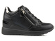 Czarne buty damskie sportowe na koturnie - INBLU IN000243