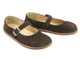 Barefoot skórzane minimalistyczne półbuty Helios Komfort 471, ciemny brąz