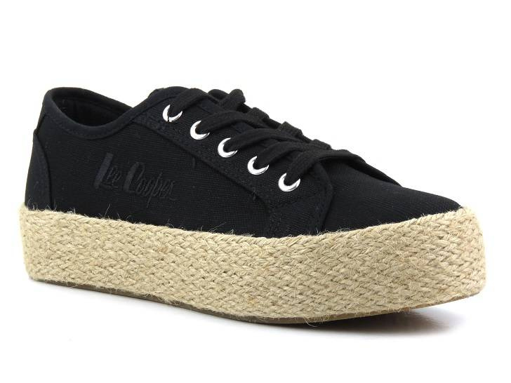 Trampki, espadryle damskie LEE COOPER LCW-23-31-1797L, czarne