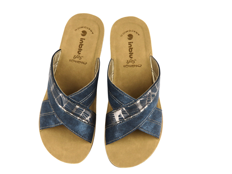 Klapki damskie INBLU TP-49, granatowe