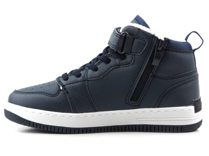 Buty zimowe dziecięce z grubym polarem - AMERICAN CLUB ES104/22, granatowe