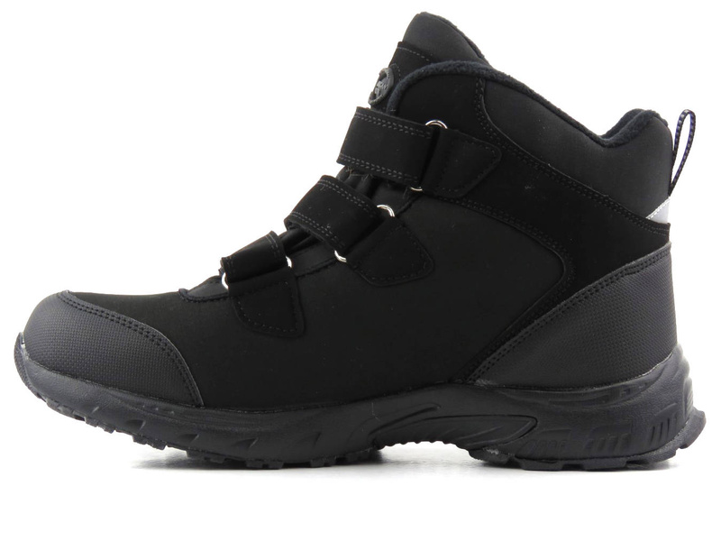 Trekkingi męskie zimowe na rzepy - AMERICAN CLUB Softshell WT109/22, czarne