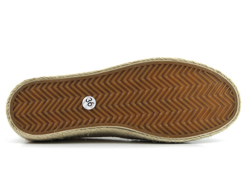 Espadryle damskie, półbuty na lato - CROSS JEANS JJ2R4014C, beżowe