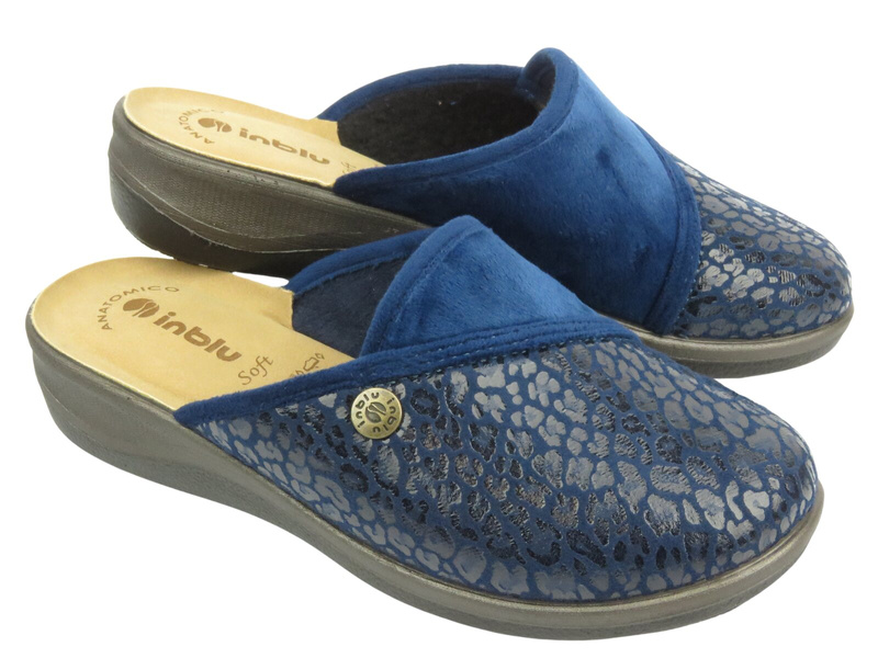 Kapcie damskie domowe Inblu OD-10, granatowe