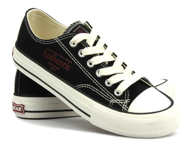 Trampki damskie przed kostkę - Big Star  NN274234, czarne