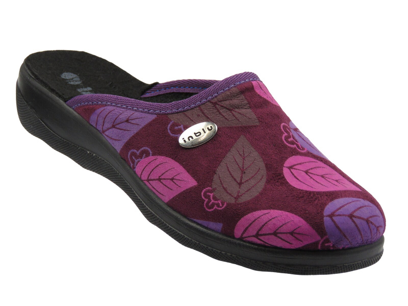 Kapcie domowe damskie śliwkowy Inblu CA-5F 