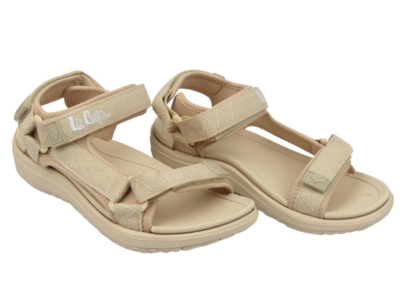 Sandały damskie sportowe - Lee Cooper 25-34-3560L, beżowe