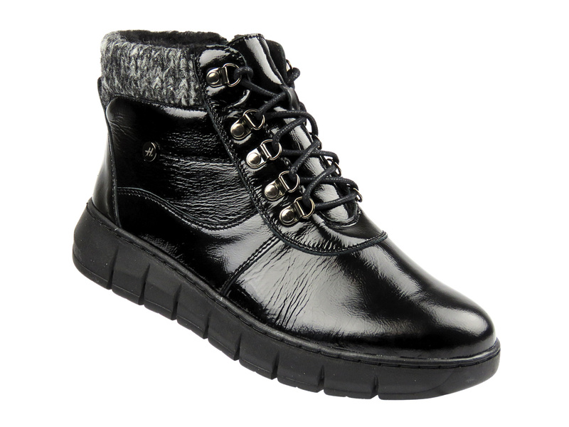 Wygodne botki damskie HELIOS 782, czarne 2