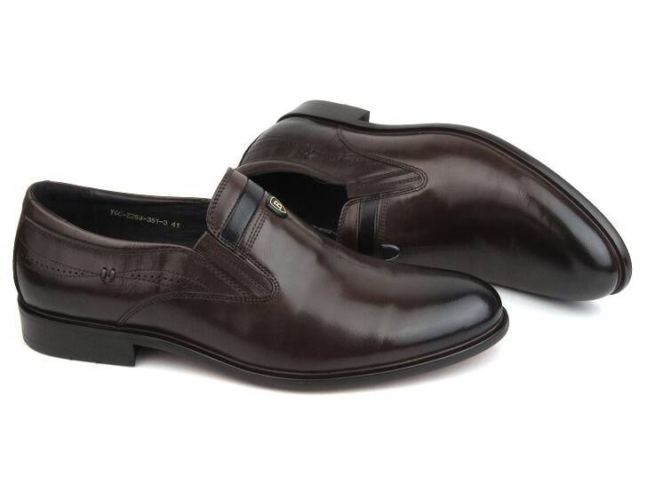 Eleganckie mokasyny, półbuty męskie JOHN DOUBARE YGC-Z253-351-3, brązowe