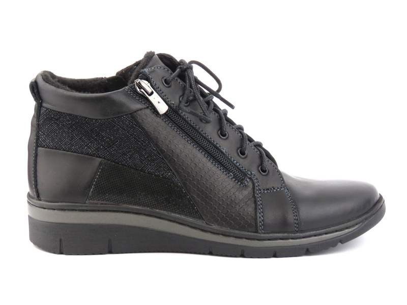 Sportowe botki damskie HELIOS Komfort 567, czarne