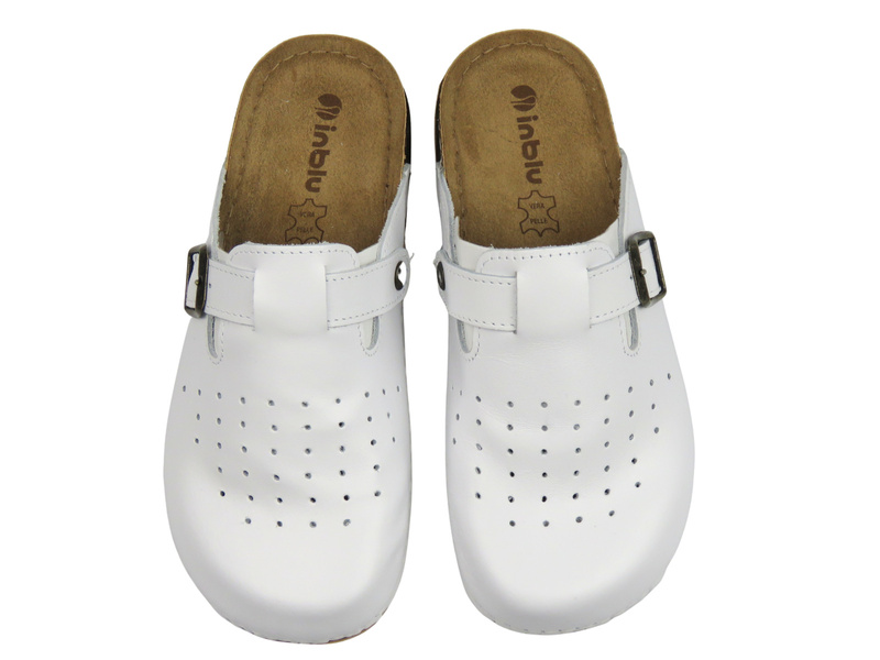 Klapki damskie medyczne- INBLU AA-03KU, białe