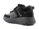 Półbuty, sneakersy damskie z futerkiem - GEOX Respira D26UFB, czarne
