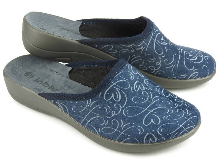 Kapcie damskie domowe Inblu LOVELY, granatowe