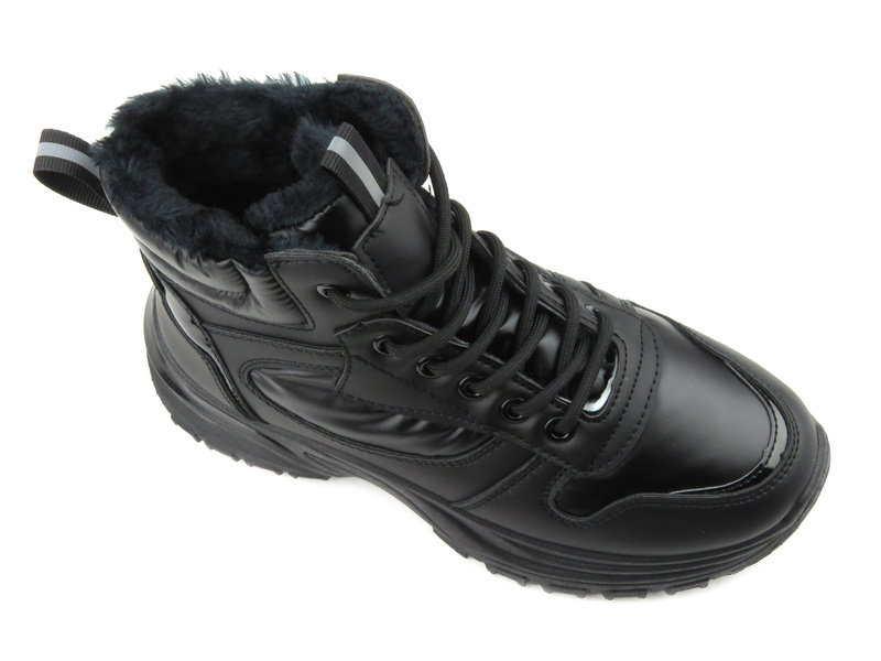 Trapery damskie w sportowym stylu - News 23BT26-6518, czarne