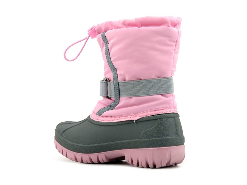 Śniegowce dziecięce LEE COOPER LCJ-21-44-0521K, różowe z regulacją