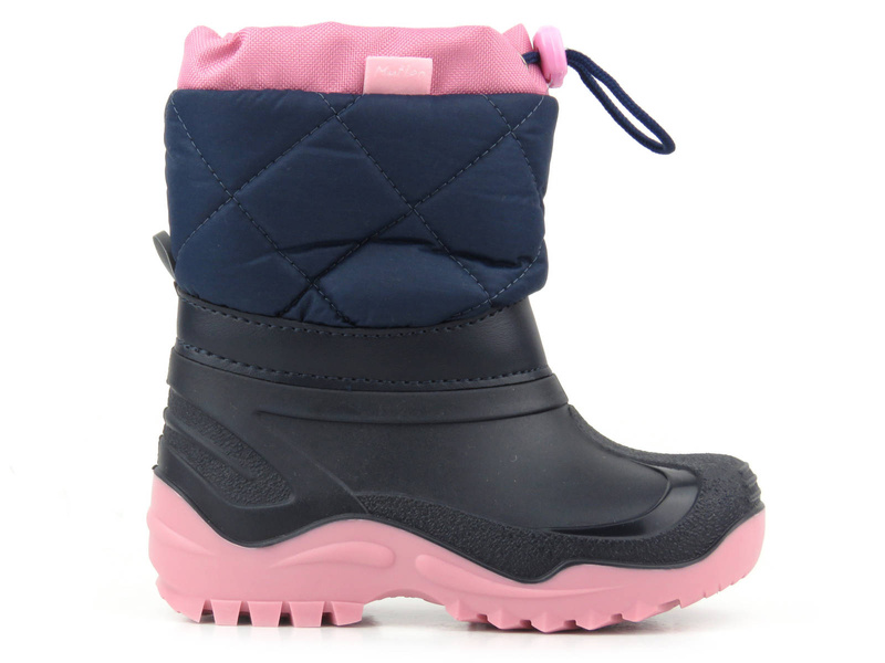 Śniegowce, kalosze dziecięce z wełną - Ren But MUFLON 32-468-0123, granatowe